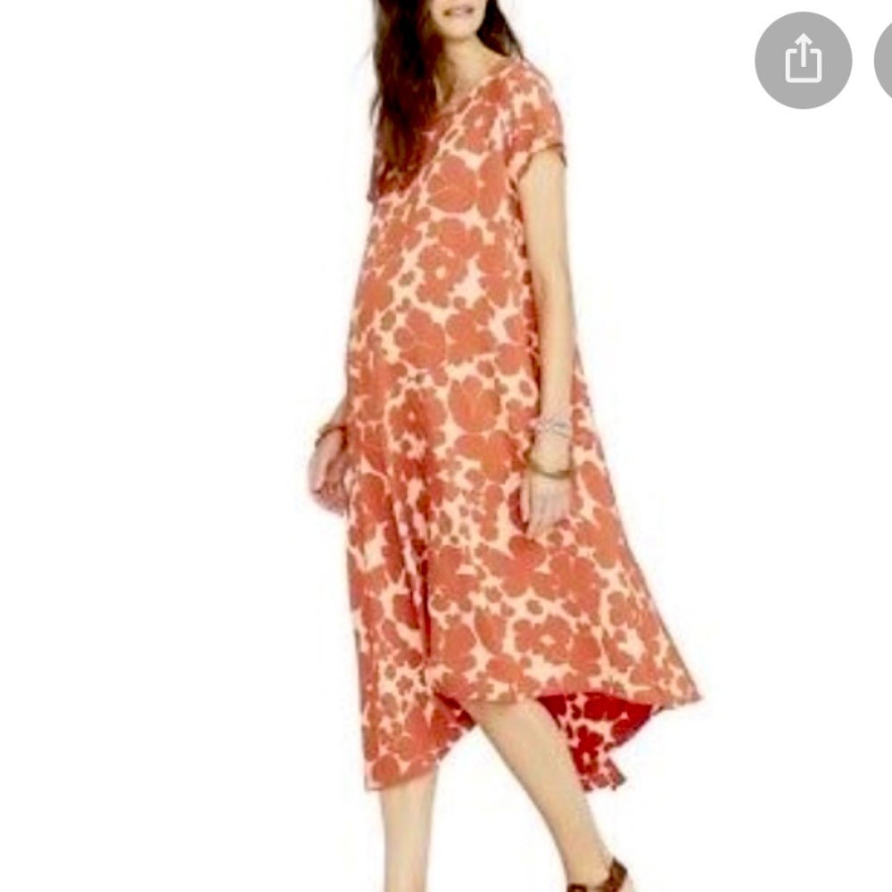 Hatch Maternity Alexandra Floral Short Sleeve Midi Dress